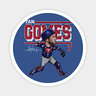 Yan Gomes Chicago C Cartoon Magnet